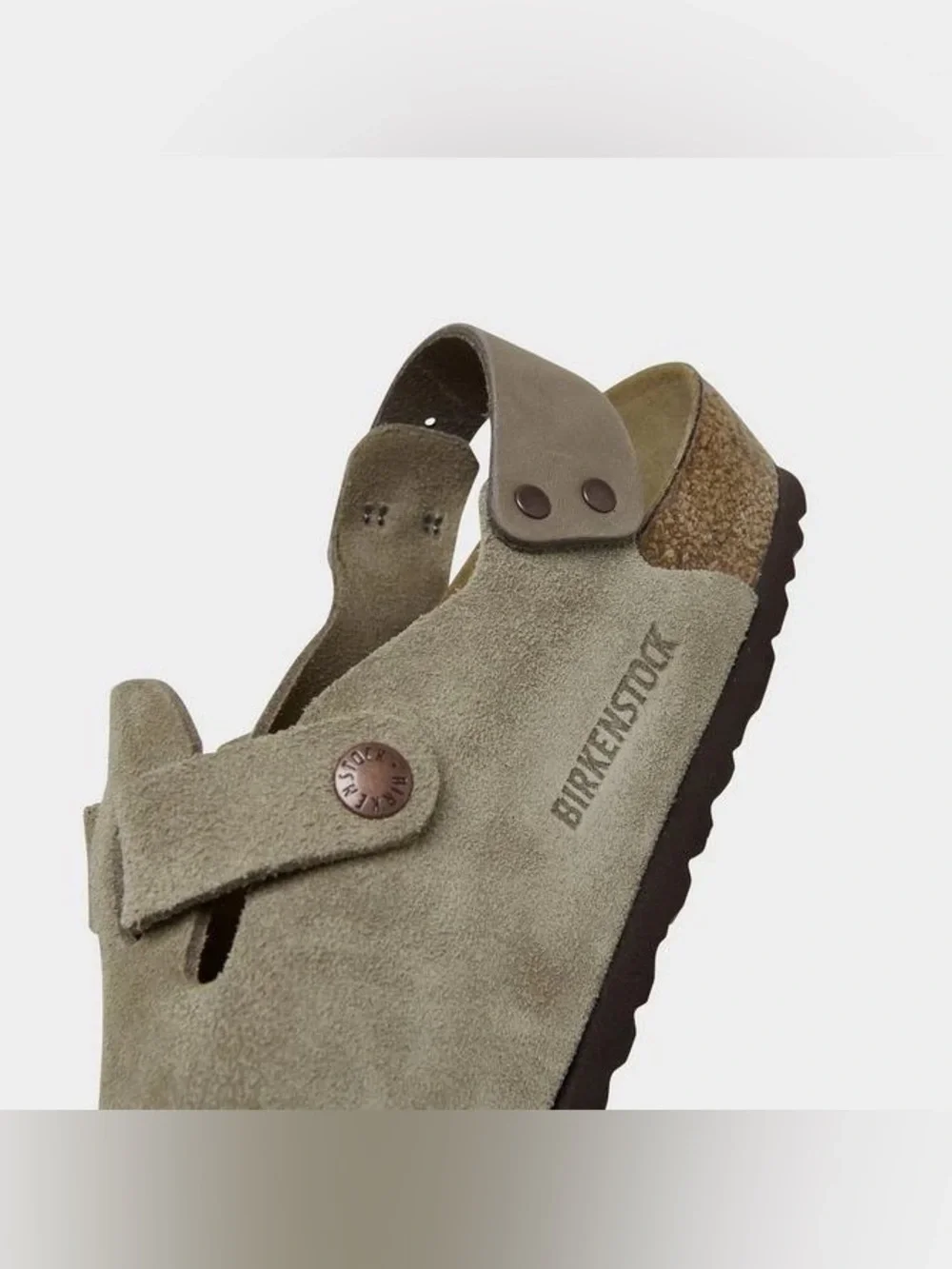 Men's Birkenstock Tokio Suede Leather Clogs Taupe 1028287 - Picture 3 of 4